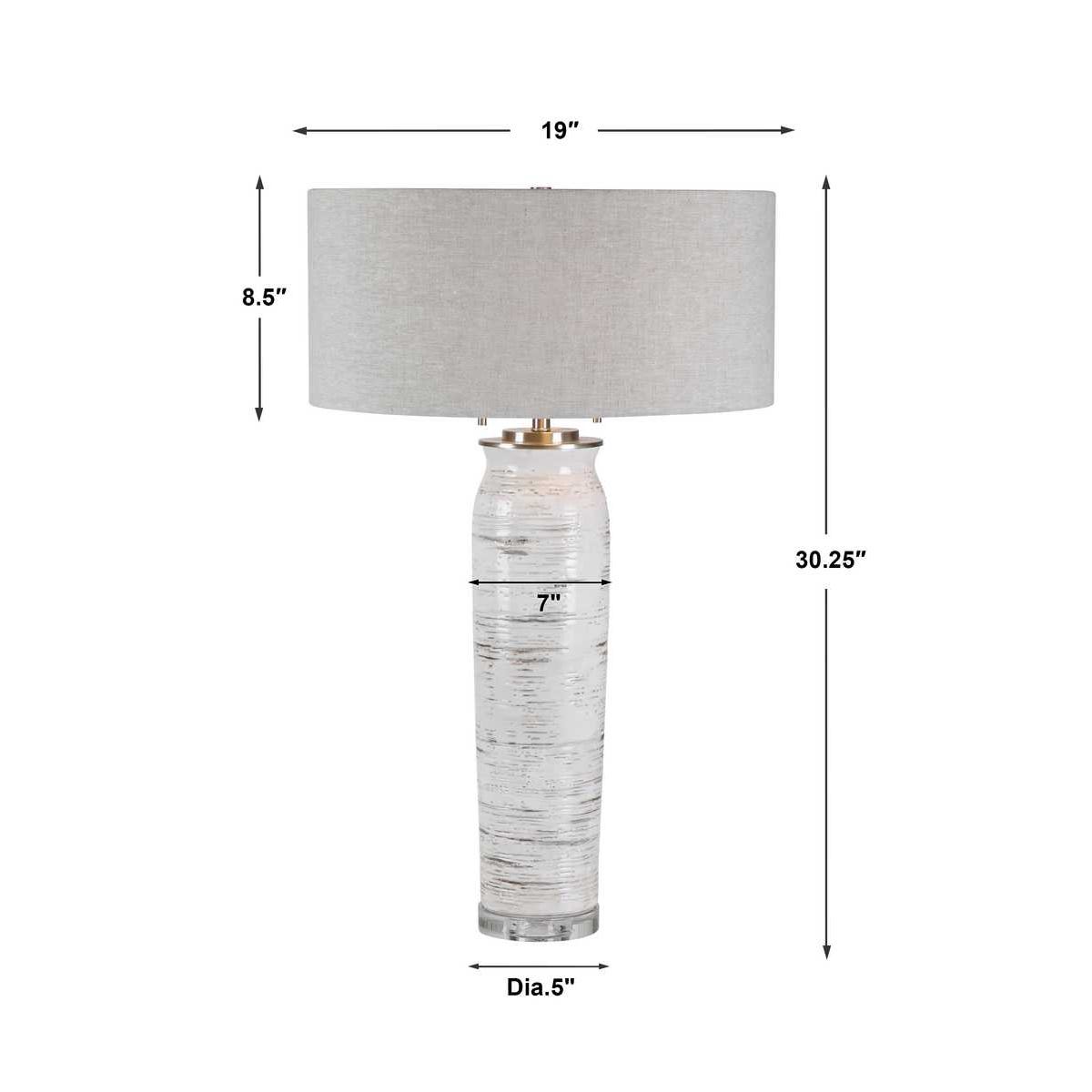 Uttermost Lenta White Table Lamp