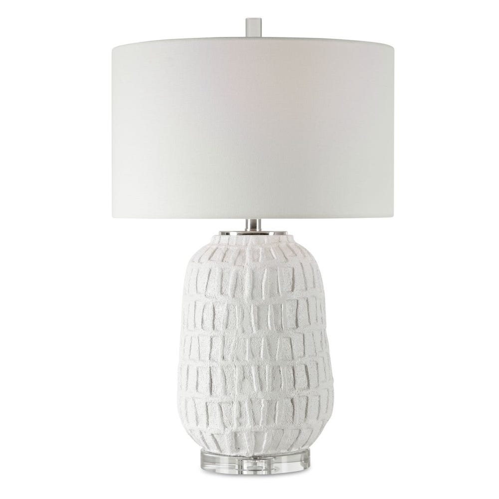 Uttermost Caelina Textured White Table Lamp