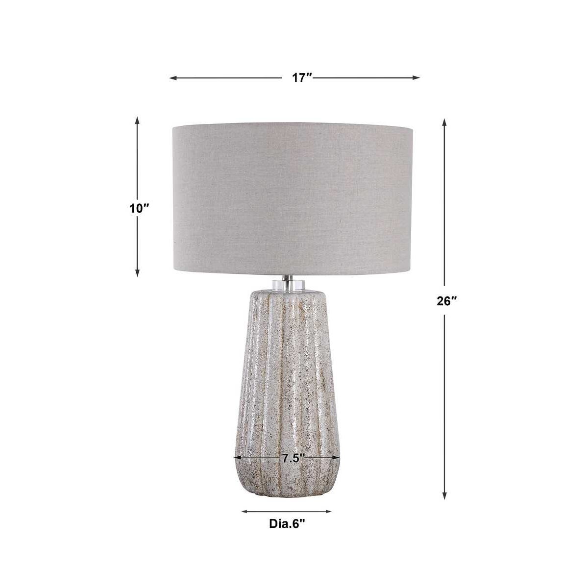 Uttermost Pikes Stone-Ivory Table Lamp