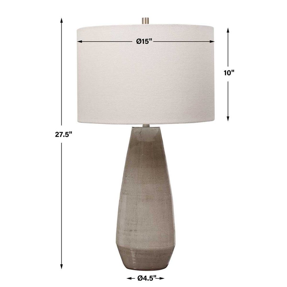 Uttermost Volterra Taupe-Gray Table Lamp