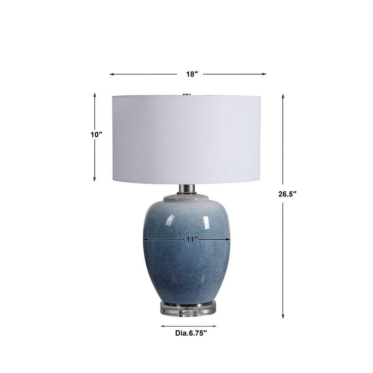 Uttermost Blue Waters Ceramic Table Lamp