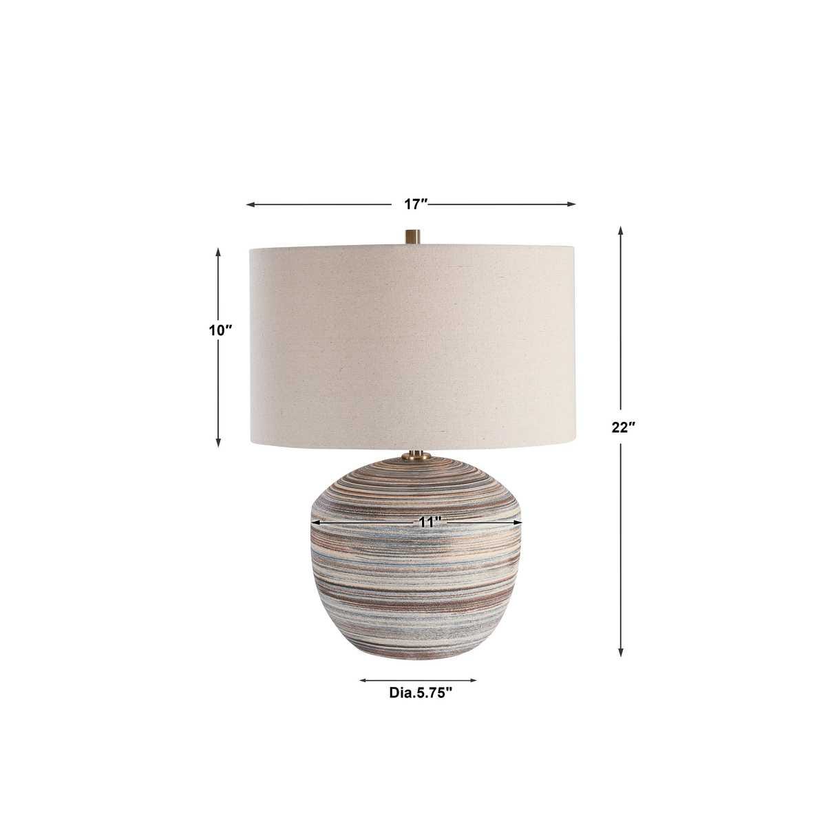 Uttermost Prospect Striped Accent Lamp
