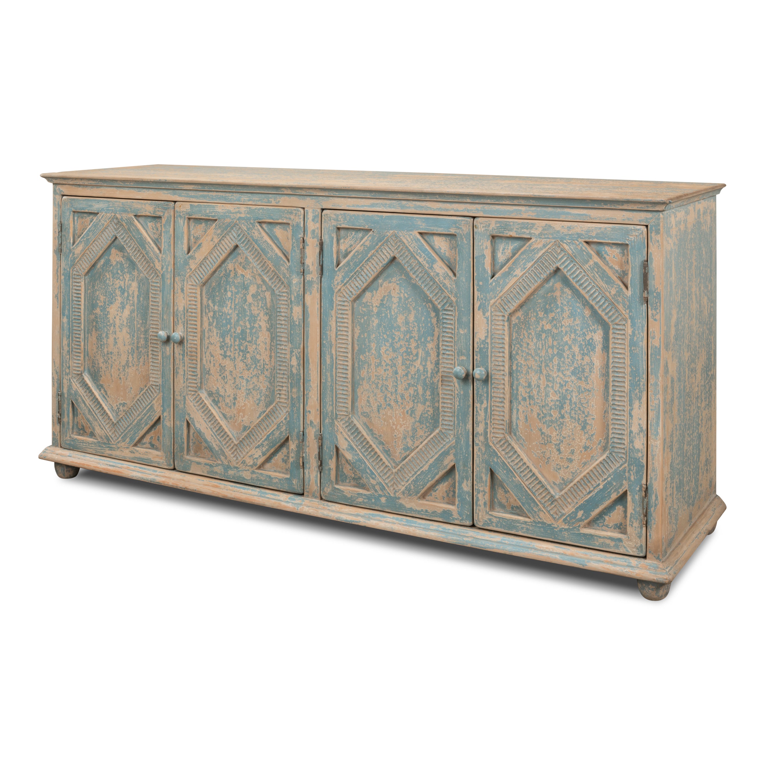Four Diamonds Sideboard - Blue