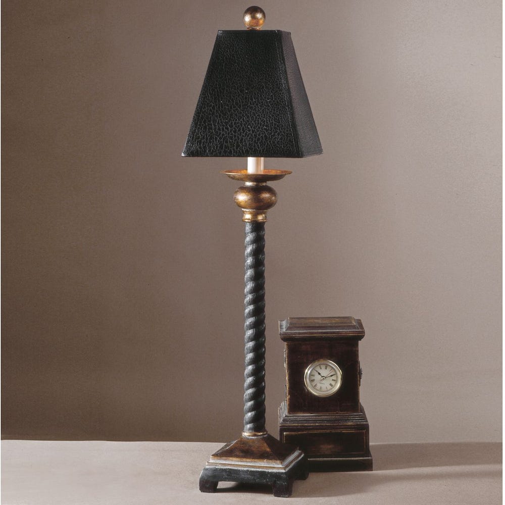 Uttermost Bellcord Black Buffet Lamp