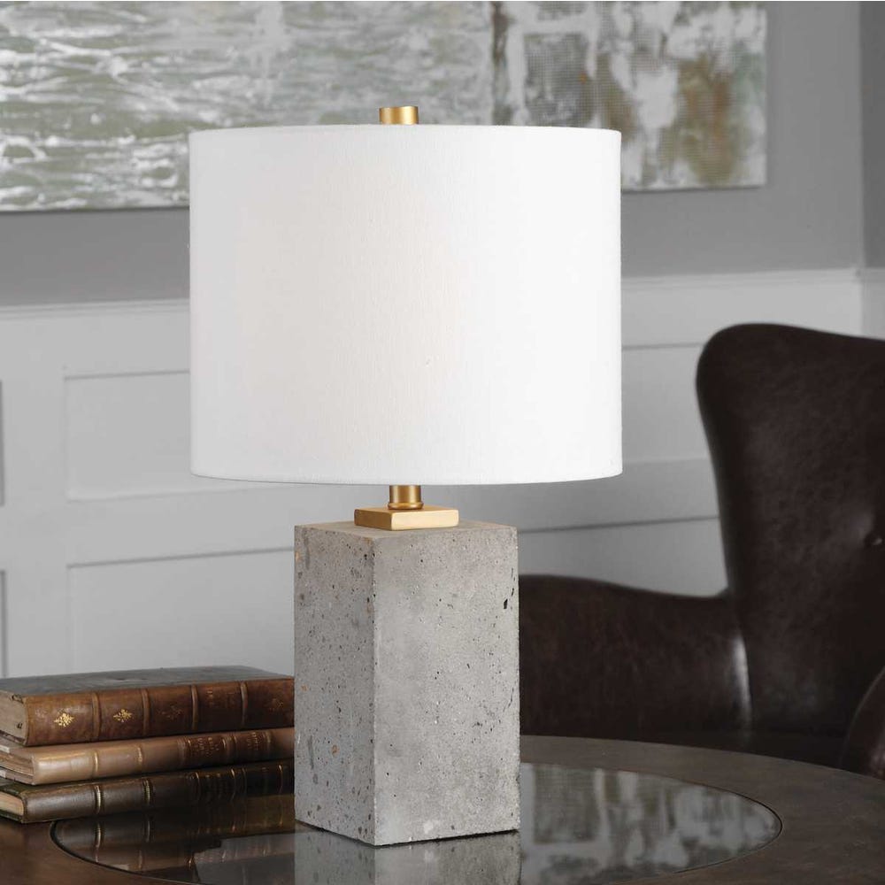 Uttermost Drexel Concrete Block Lamp