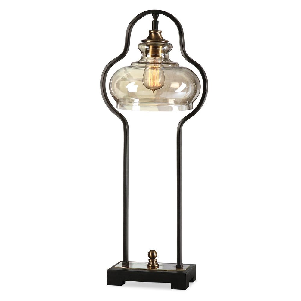 Uttermost Cotulla Aged Black Desk Lamp