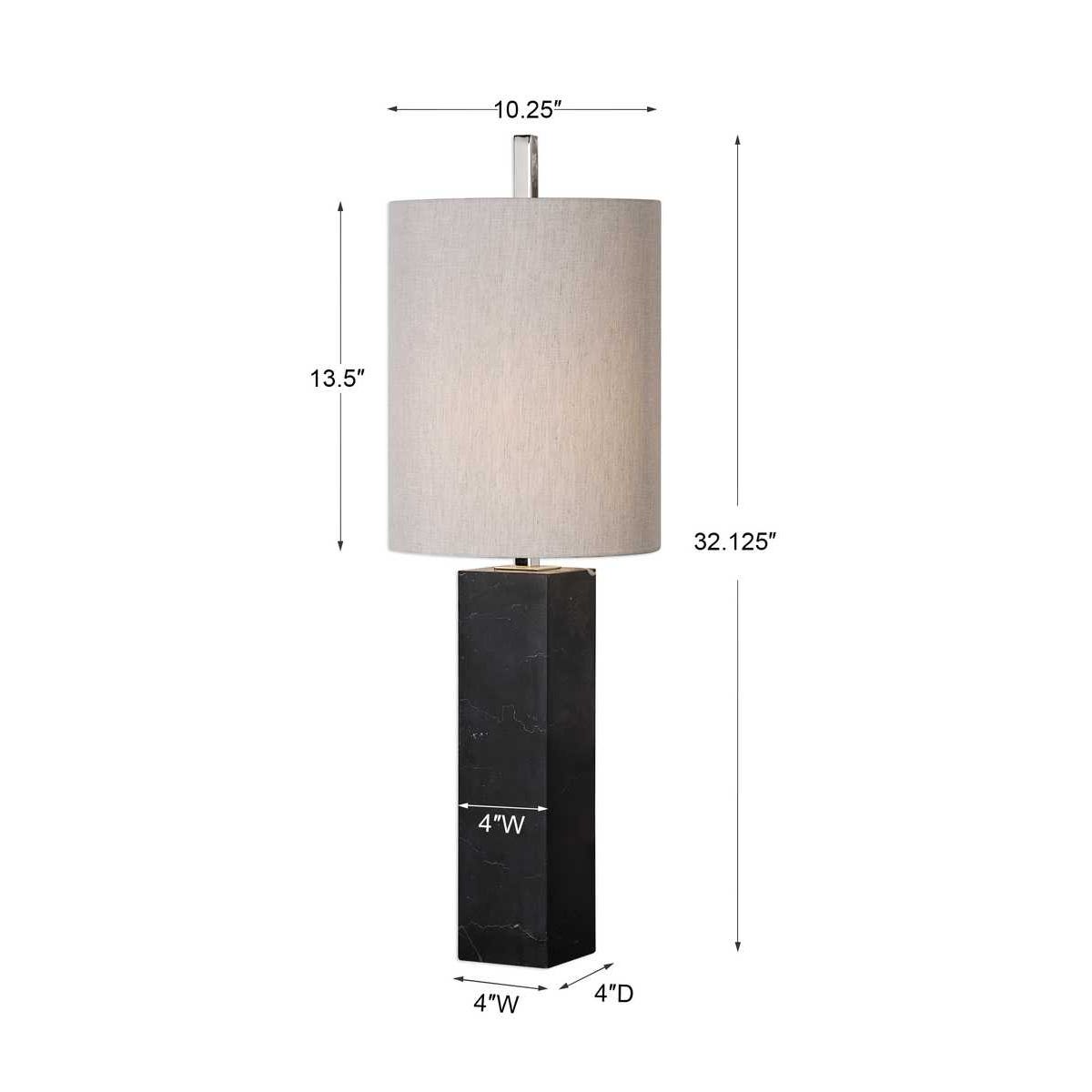 Uttermost Delaney Marble Column Accent Lamp