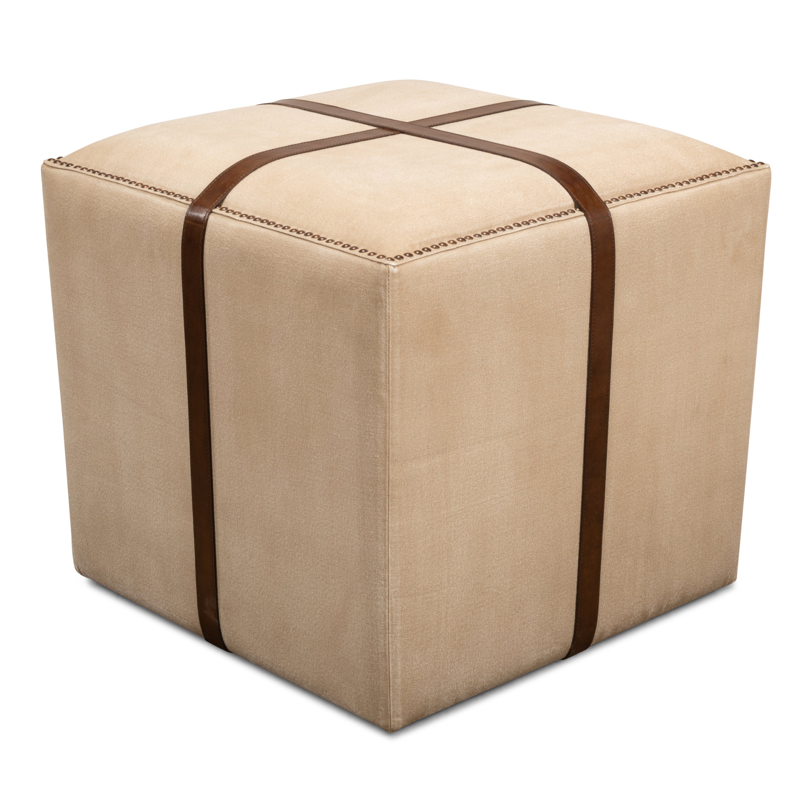 Strap Canvas & Leather Stool