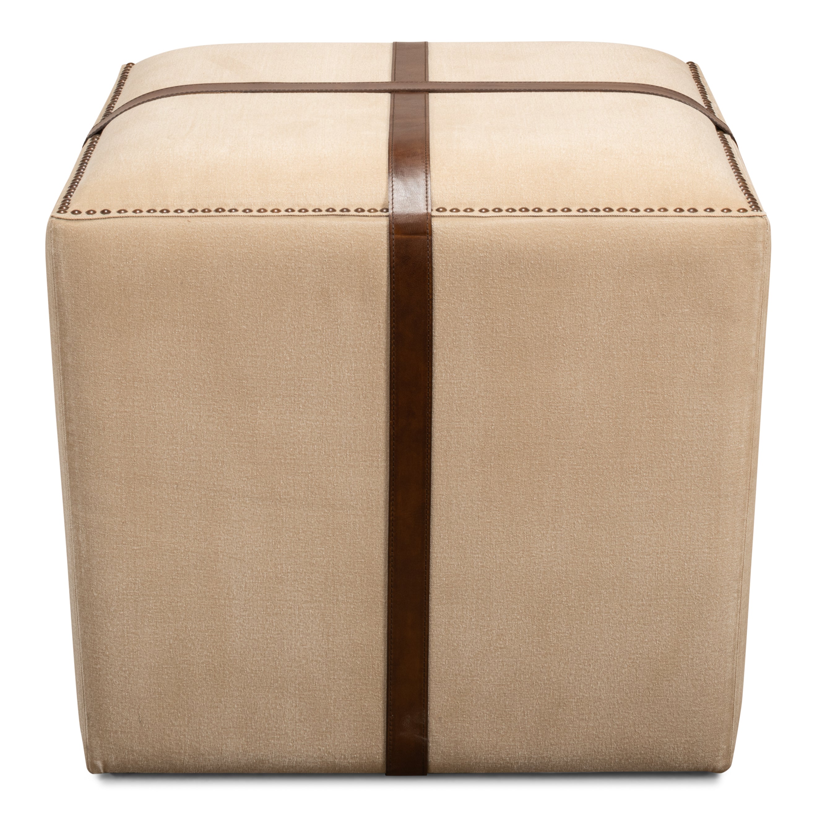 Strap Canvas & Leather Stool