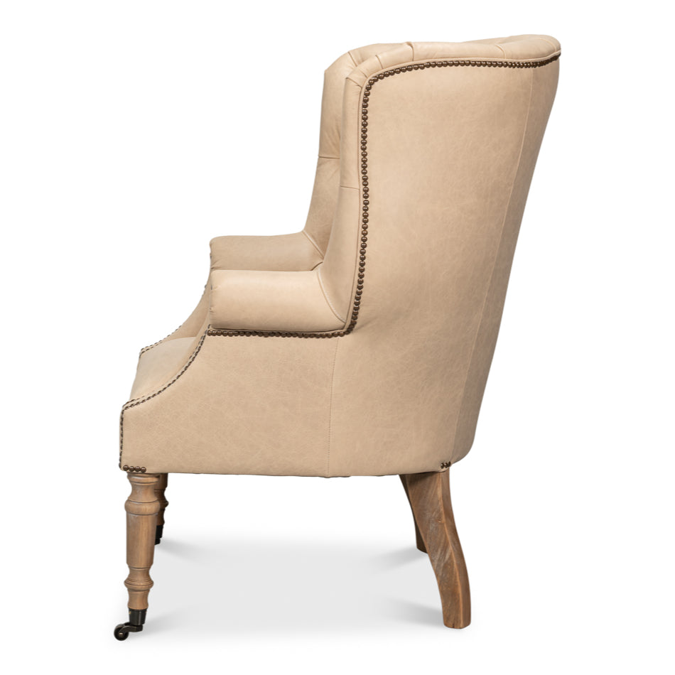 Welsh Cappuccino Leather Chair