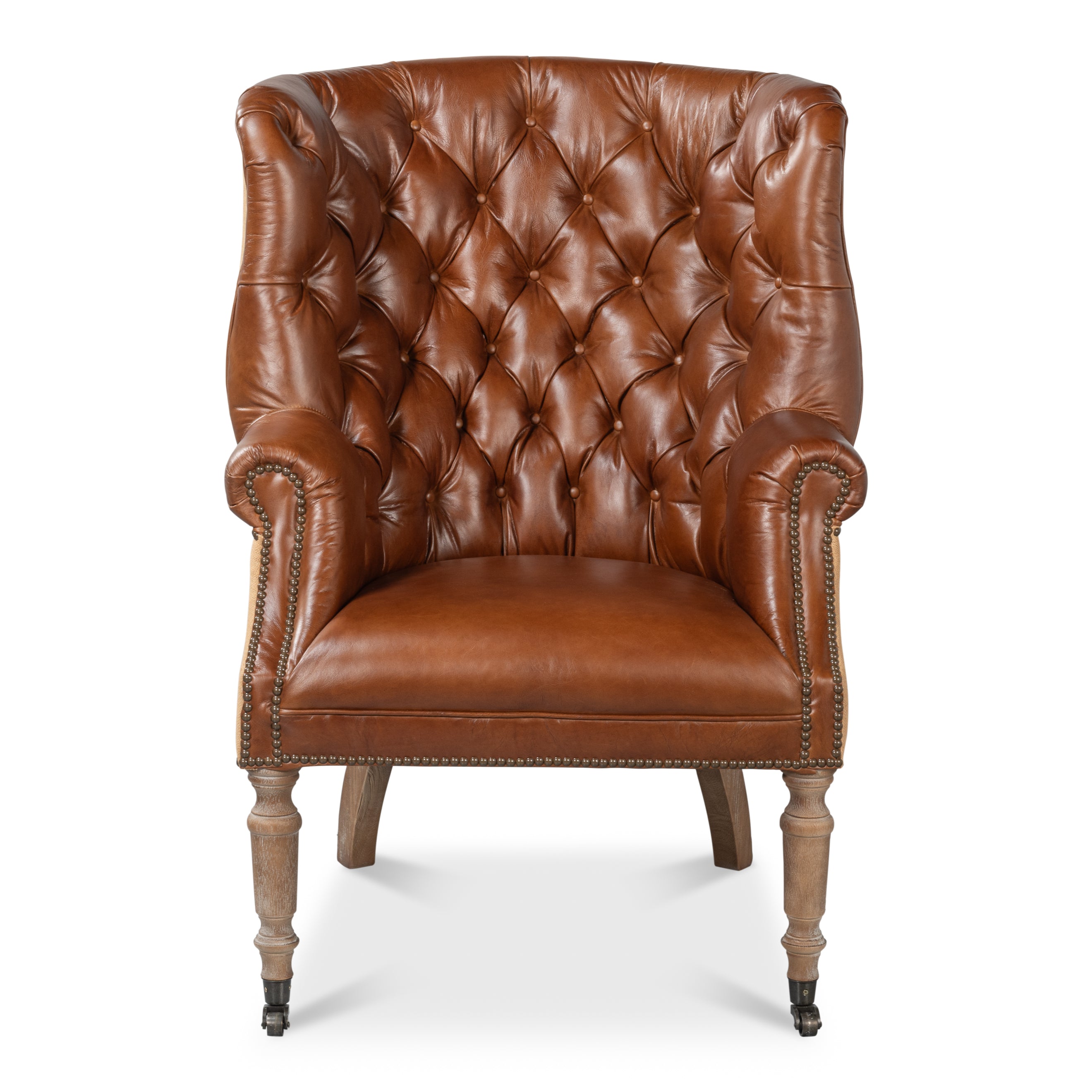 Welsh Leather & Jute Chair