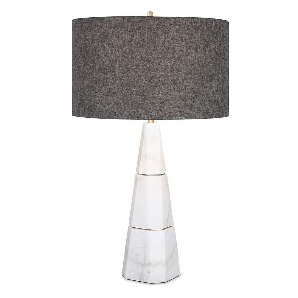 Uttermost Citadel White Marble Table Lamp