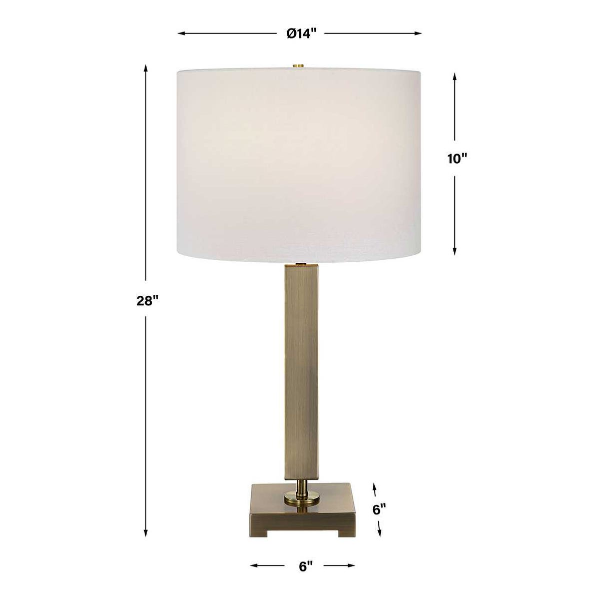 Uttermost Duomo Brass Table Lamp