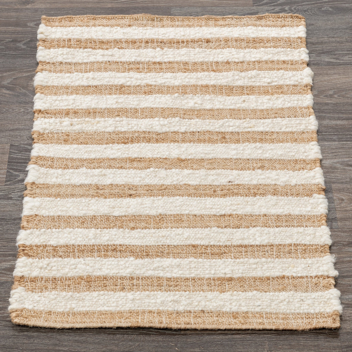 Rhodes Stripe Natural/Ivory Rug by Classic Home