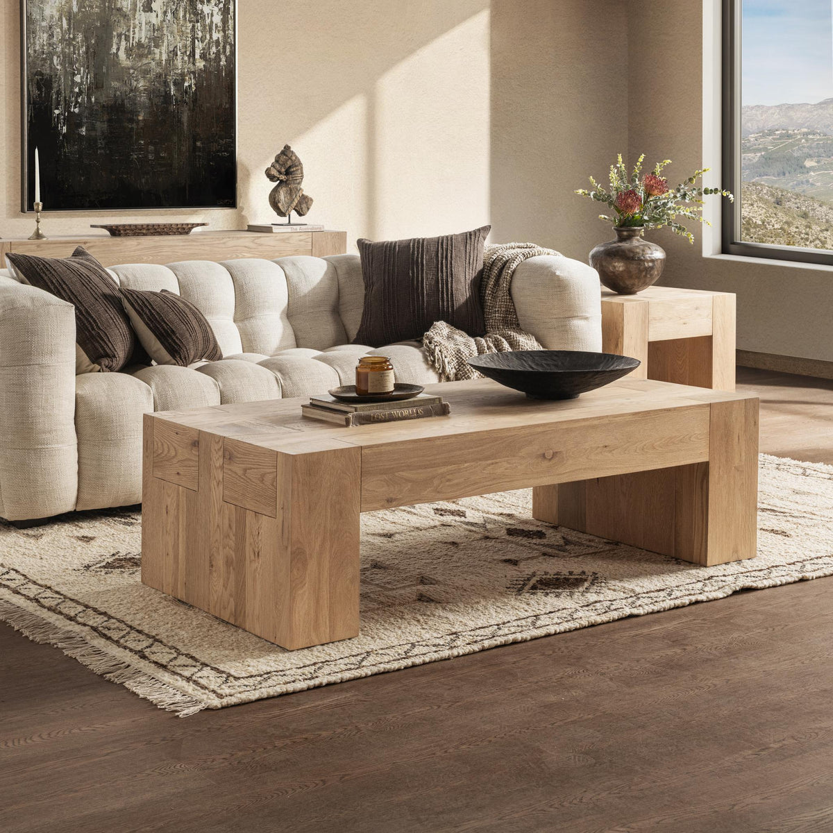 Gazi Ivory/Brown Multi Rug