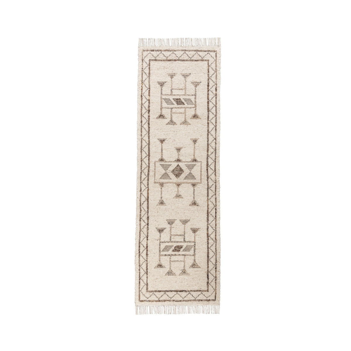 Gazi Ivory/Brown Multi Rug by Classic Home