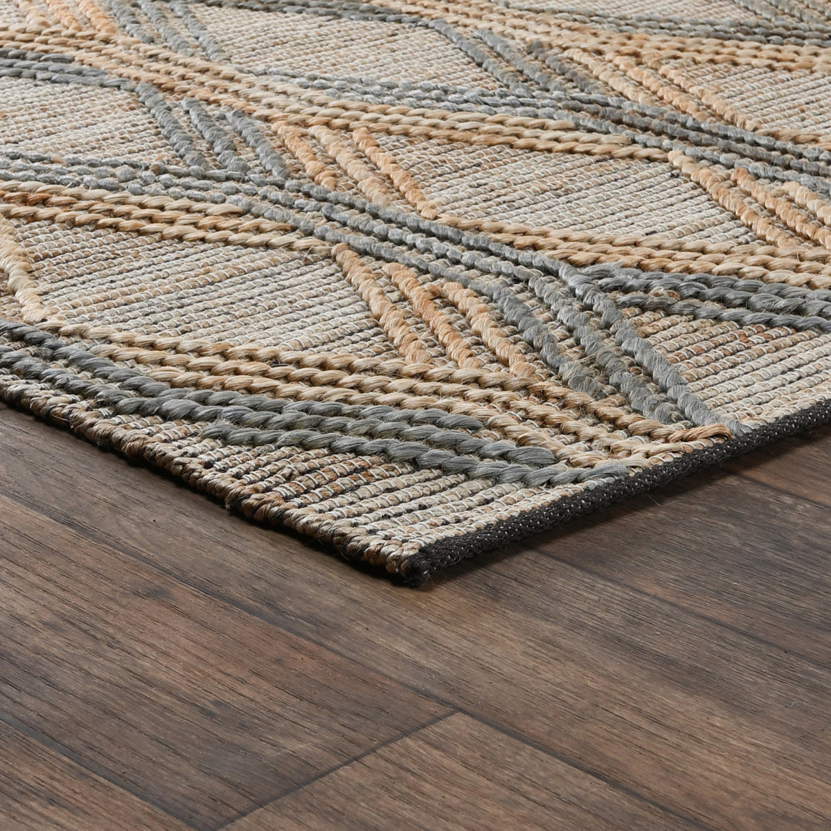 Sylmar Natural/Mineral Blue Rug by Classic Home