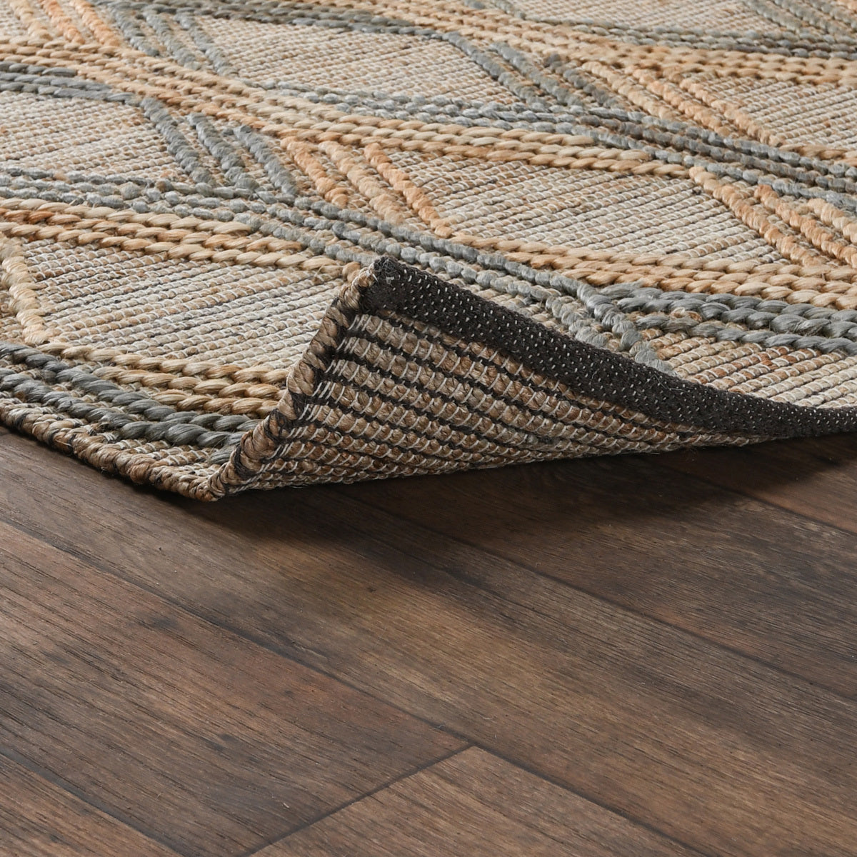 Sylmar Natural/Mineral Blue Rug by Classic Home