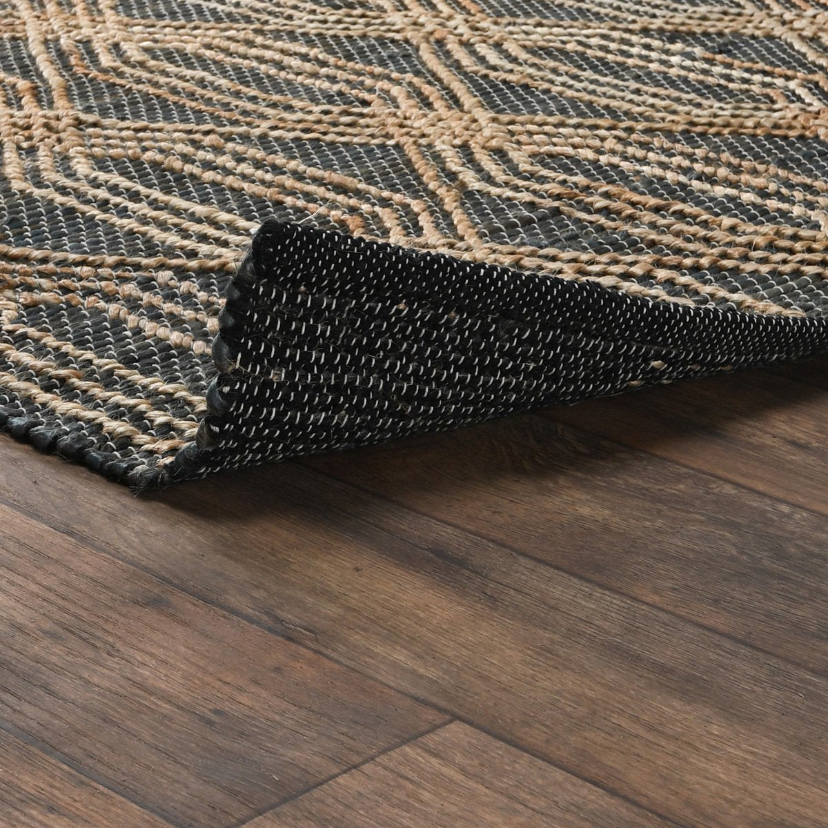 Tustin Blue Charcoal/Natural Rug by Classic Home