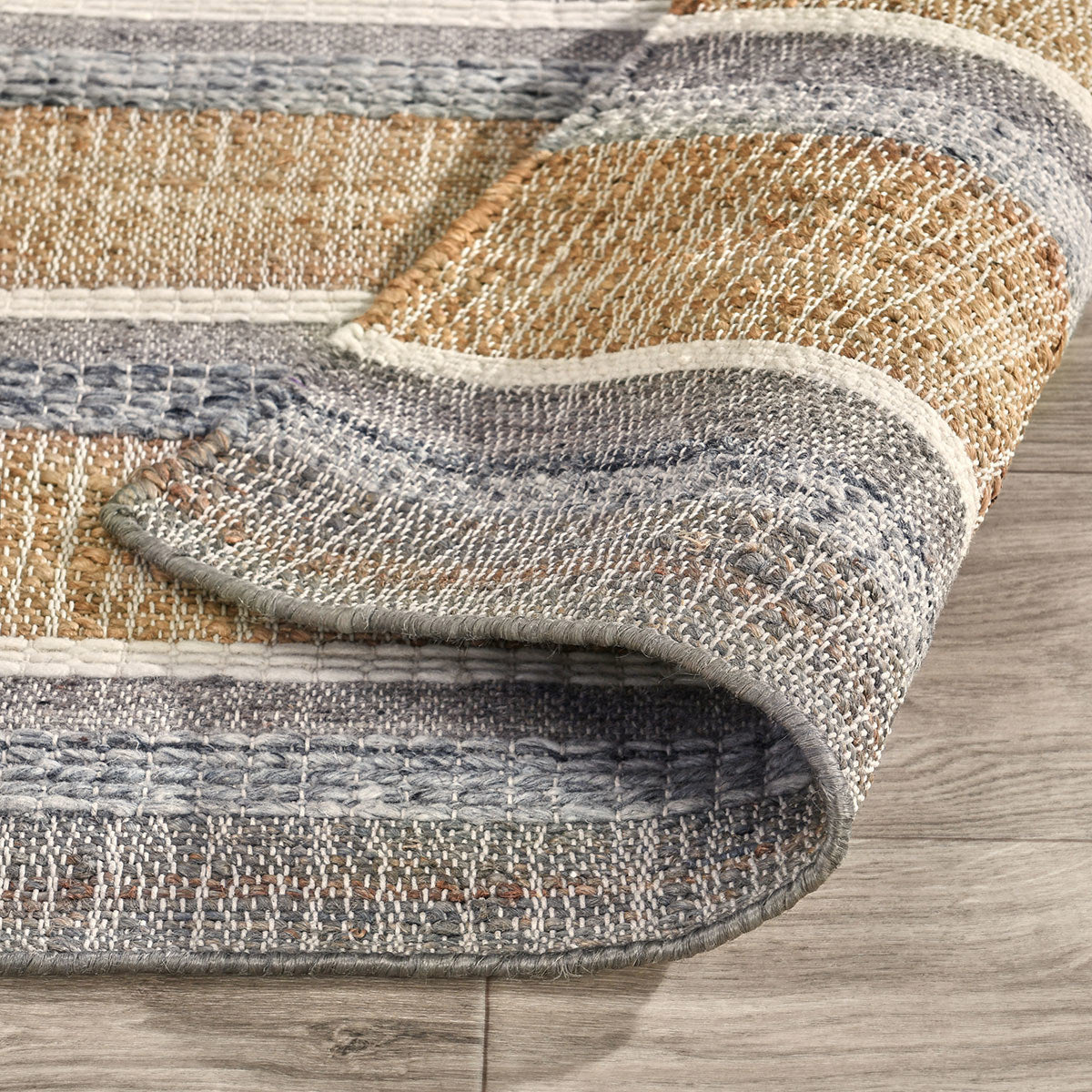 Coronado Natural Blue Multi Rug by Classic Home