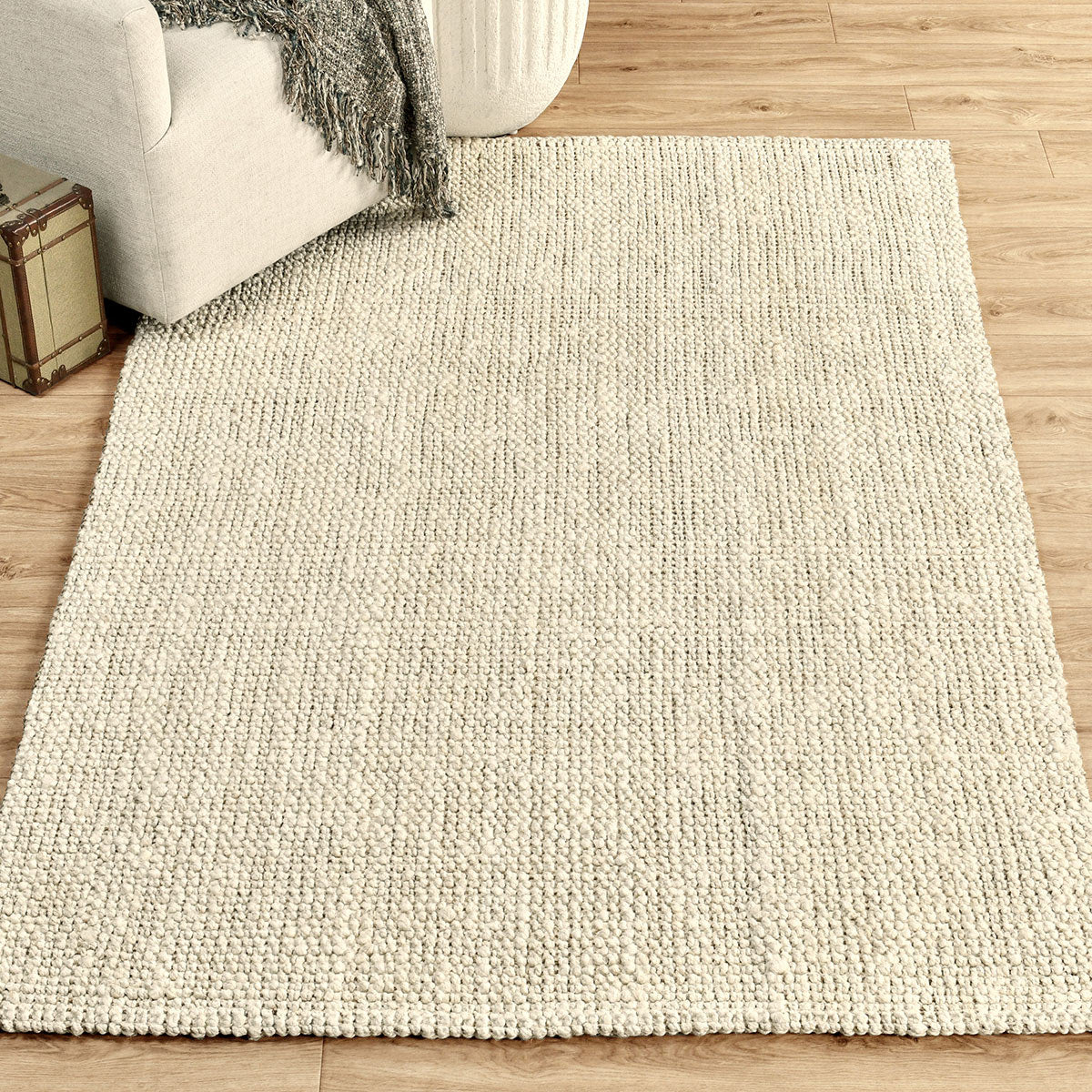 Chunky Loop Ivory Rug