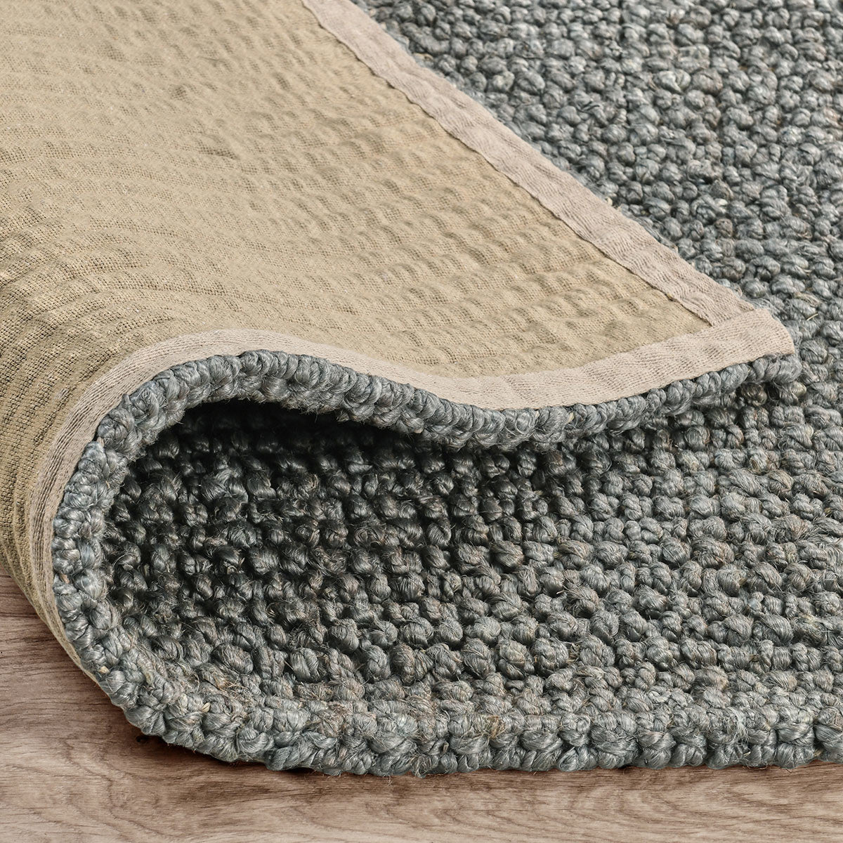 Chunky Loop Blue Charcoal Rug