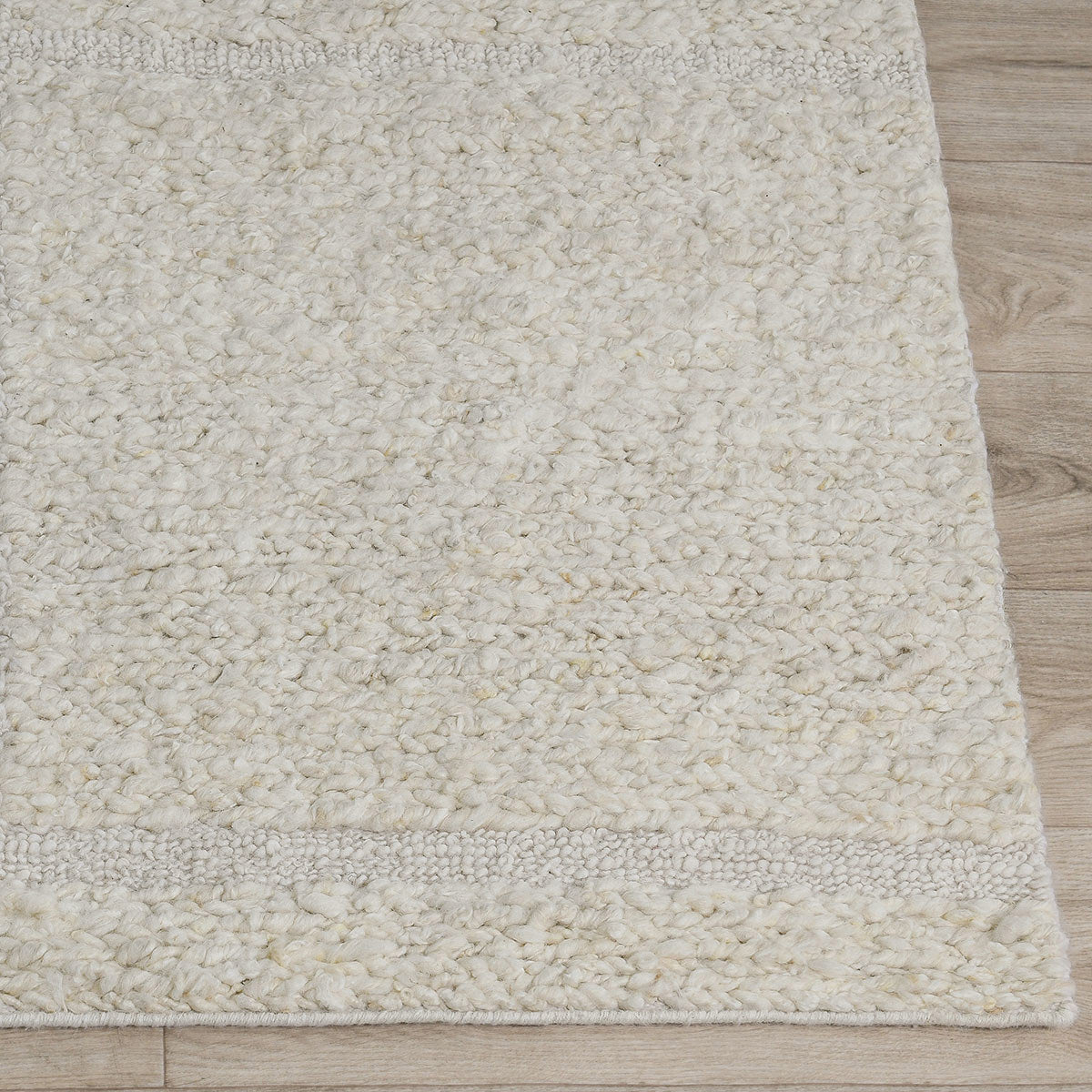 Sinclair Wool Ivory Rug by Classic Home