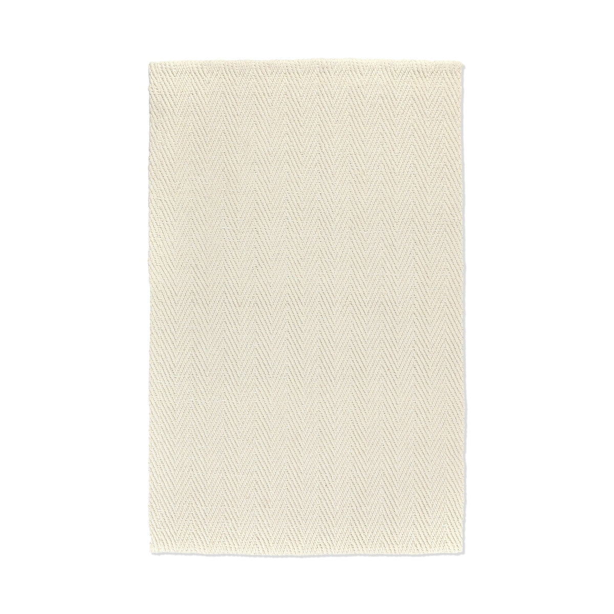 Herringbone Wool/Jute Ivory Rug