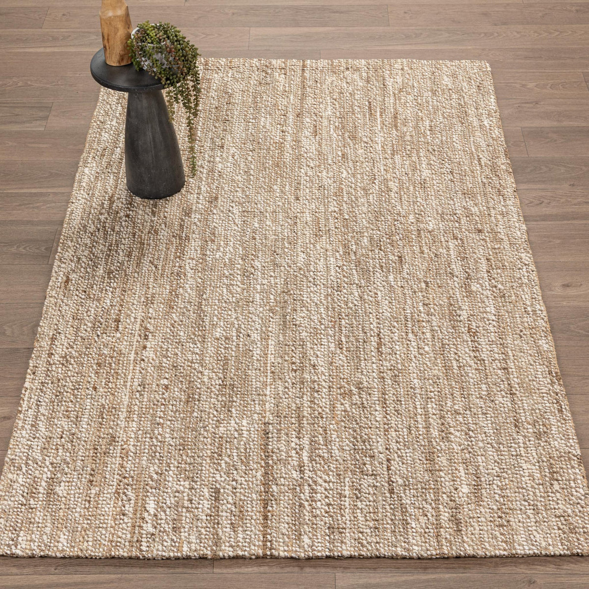 Mini Boucle Silver/Ivory Rug by Classic Home
