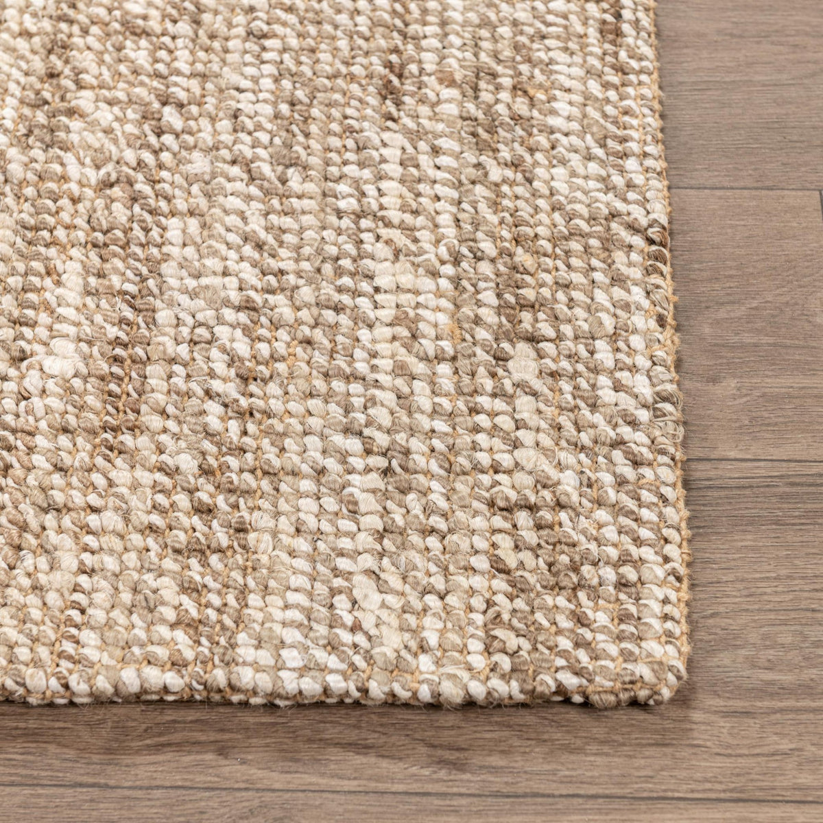 Mini Boucle Silver/Ivory Rug by Classic Home