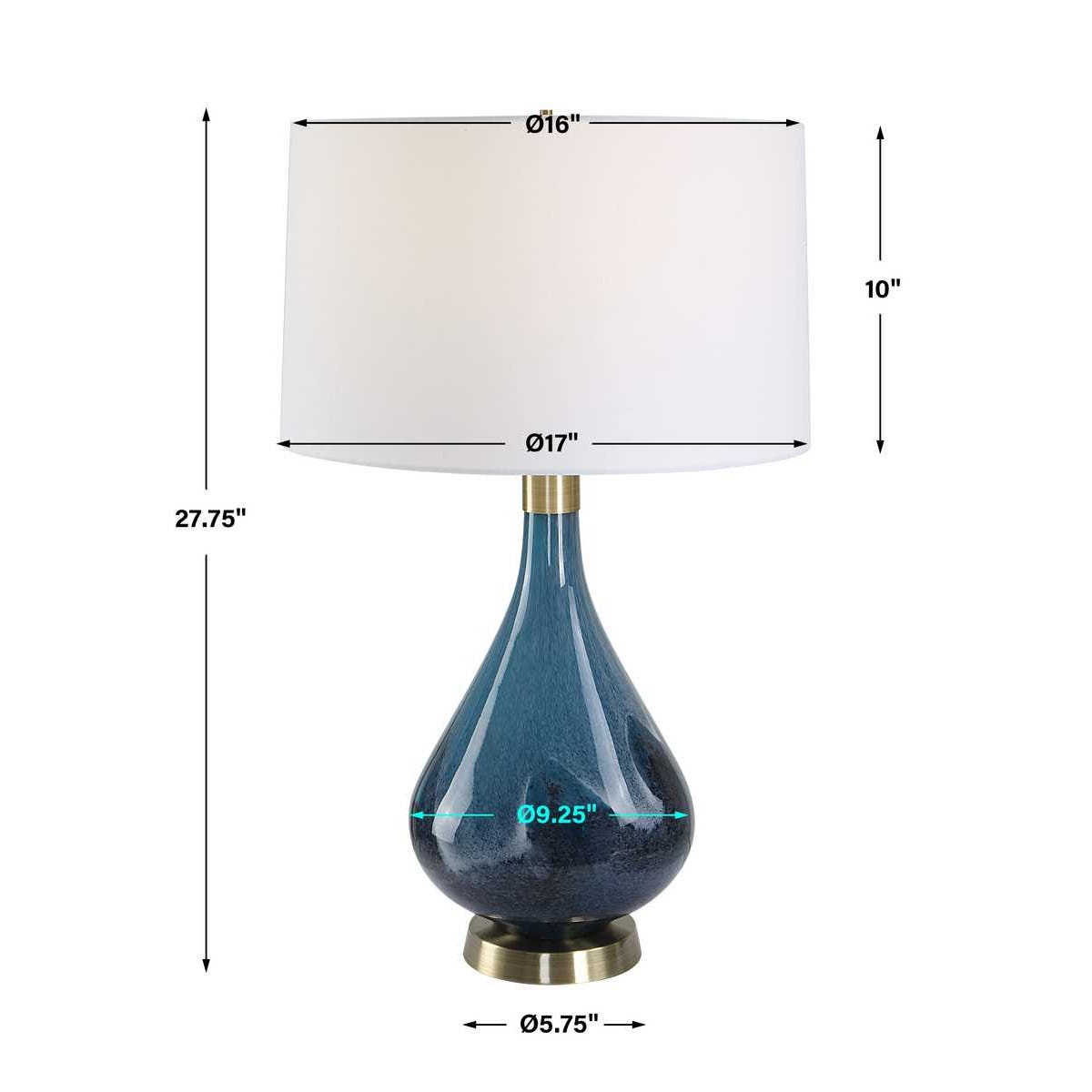 Uttermost Riviera Art Glass Table Lamp