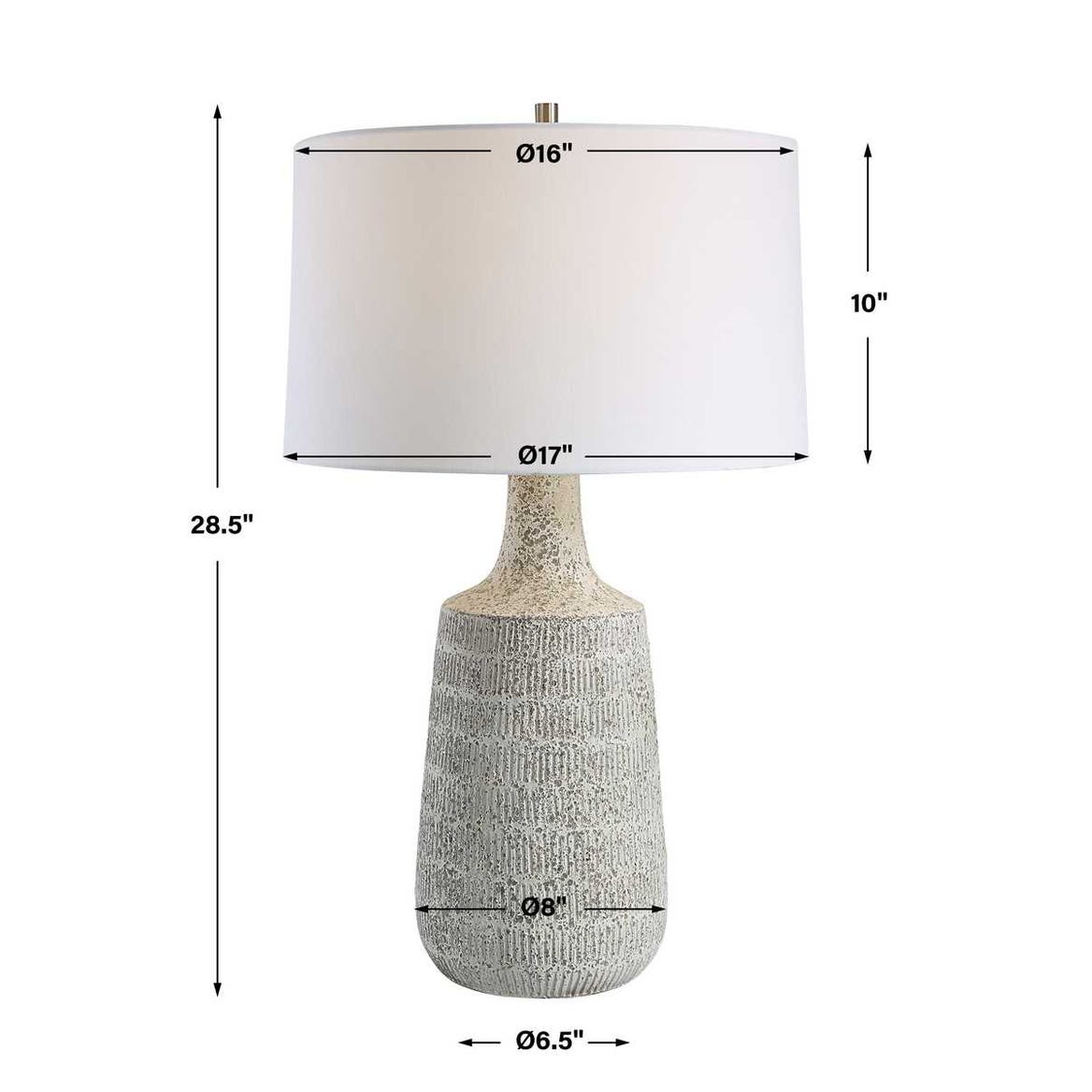 Uttermost Scouts White Table Lamp