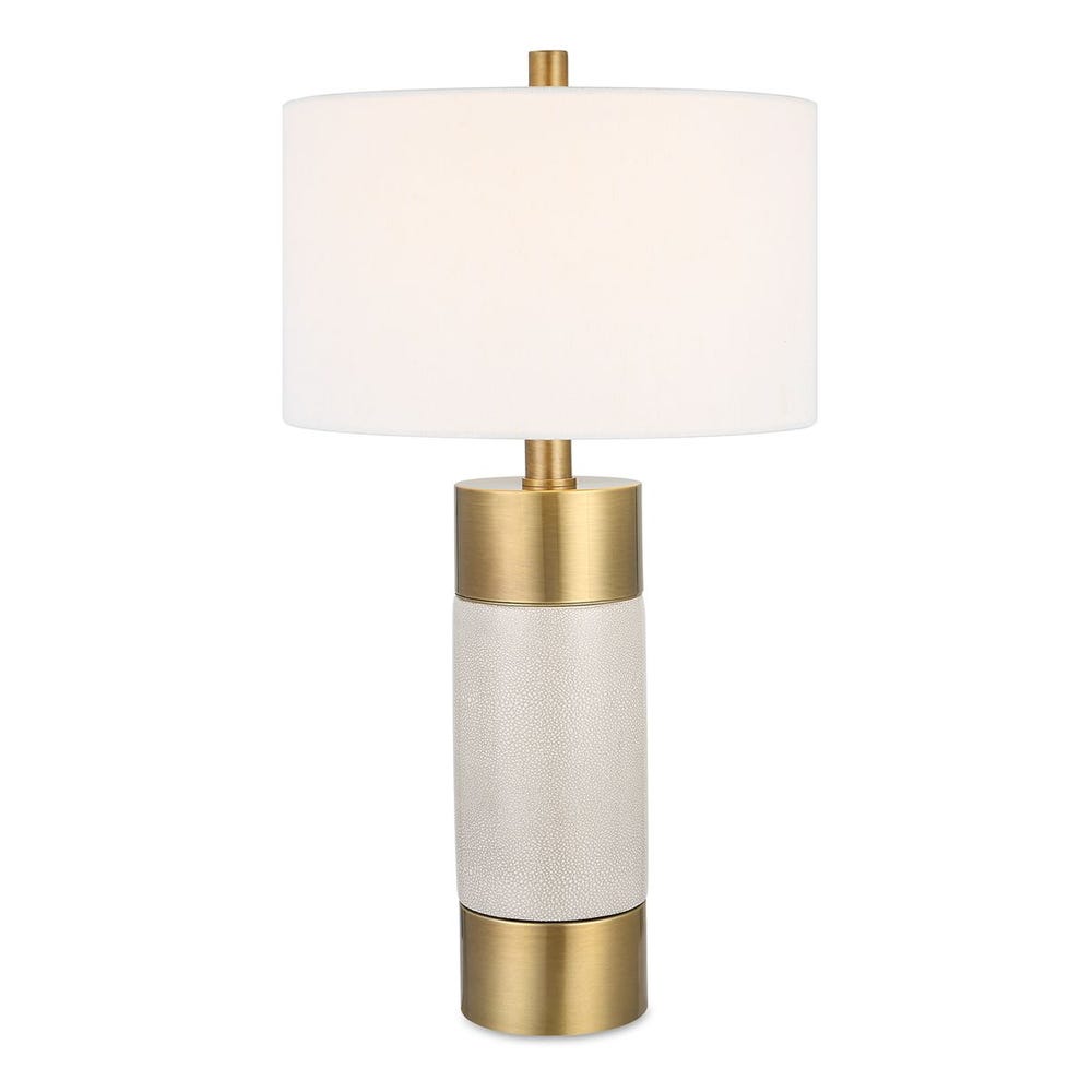 Uttermost Adelia Ivory & Brass Table Lamp