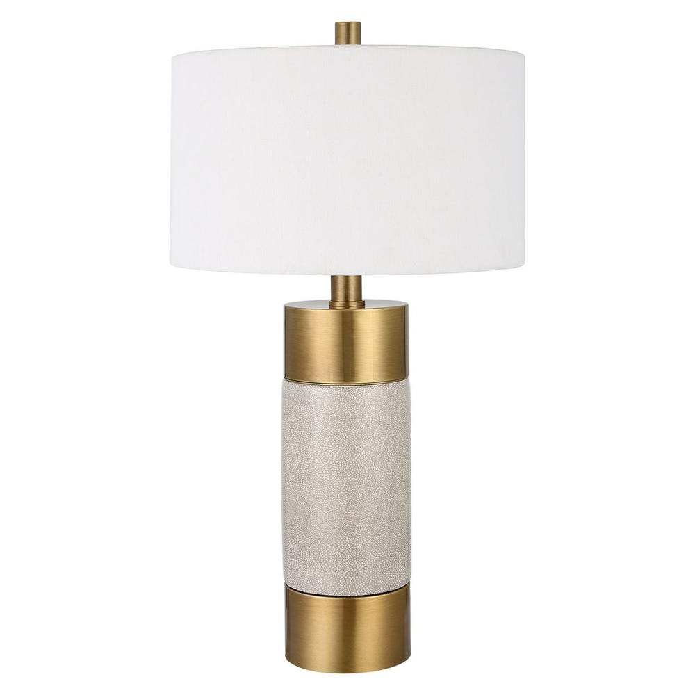 Uttermost Adelia Ivory & Brass Table Lamp