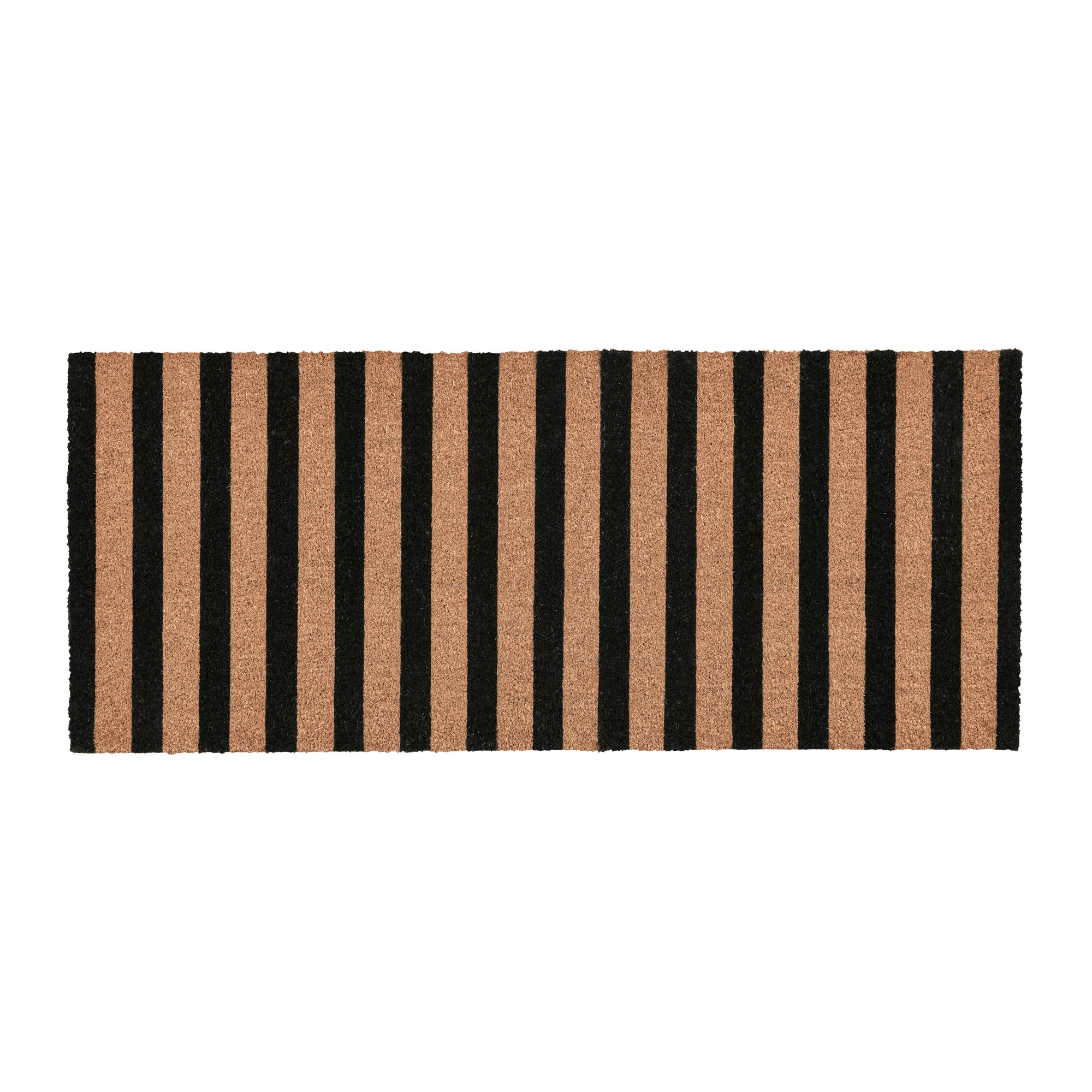 Striped Doormat 24x57 - Navy with Natural