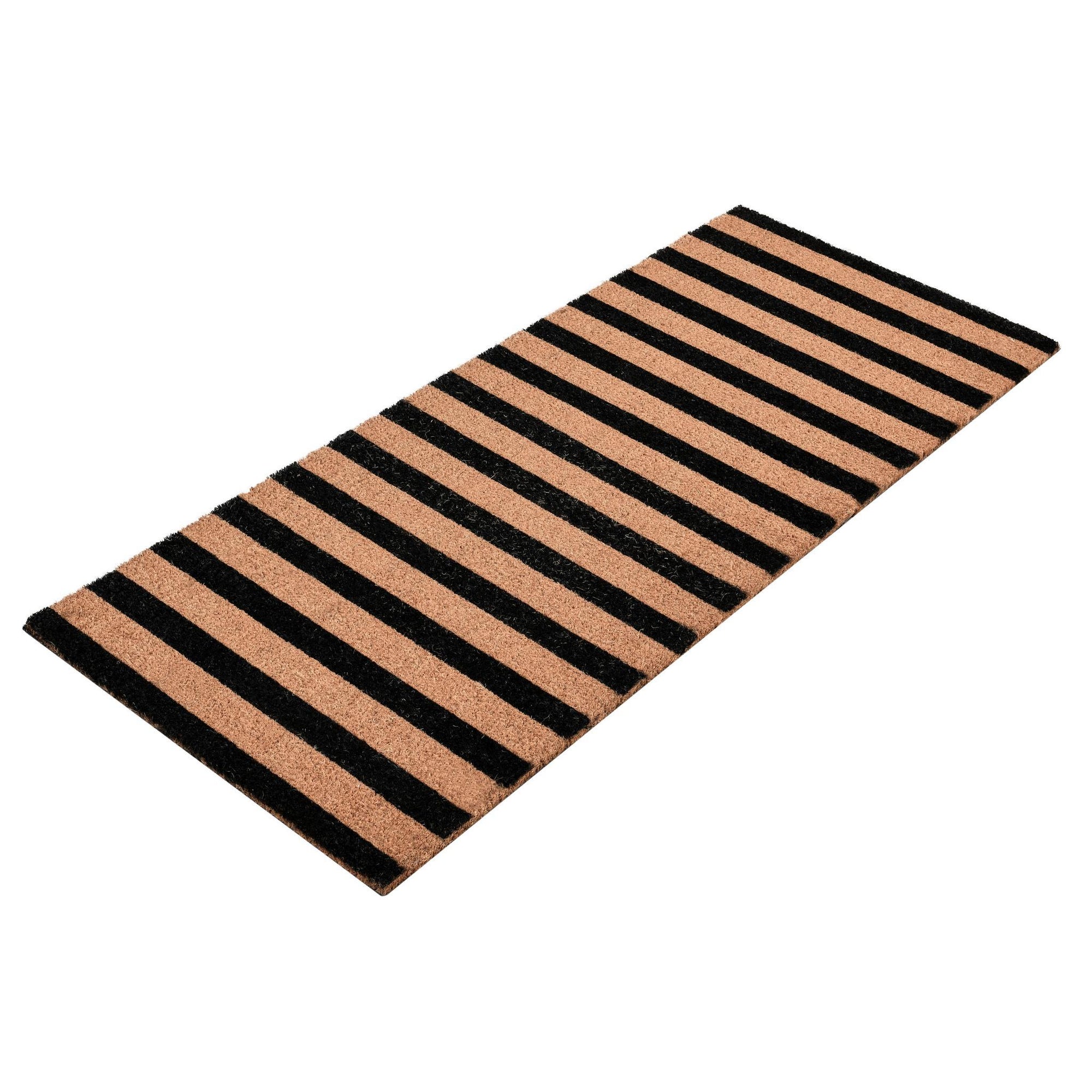 Striped Doormat 24x57 - Navy with Natural