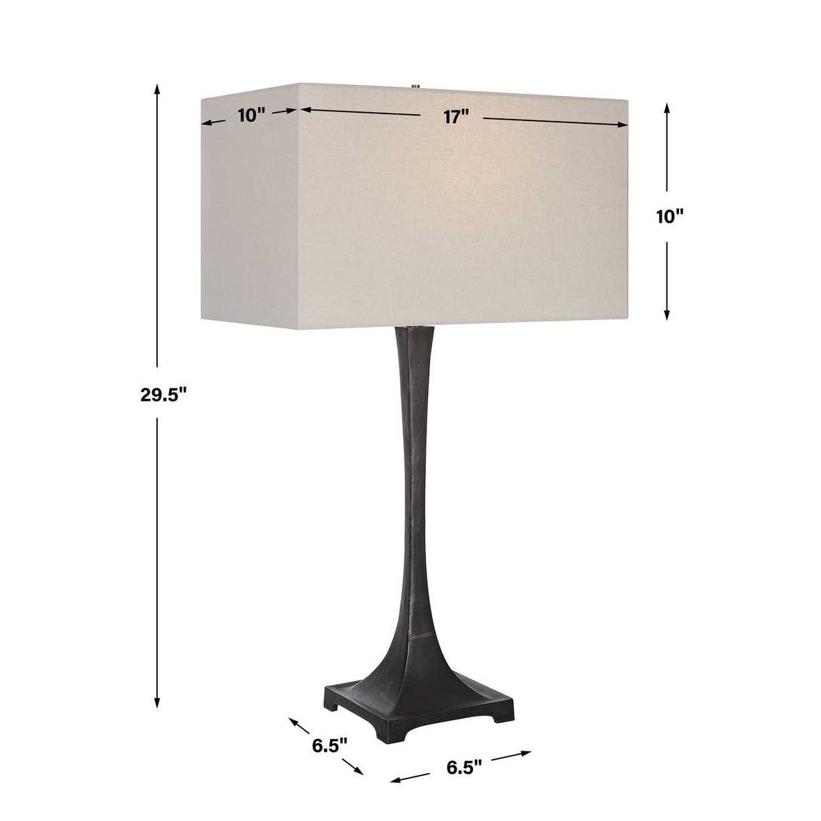 Uttermost Reydan Tapered Iron Table Lamp