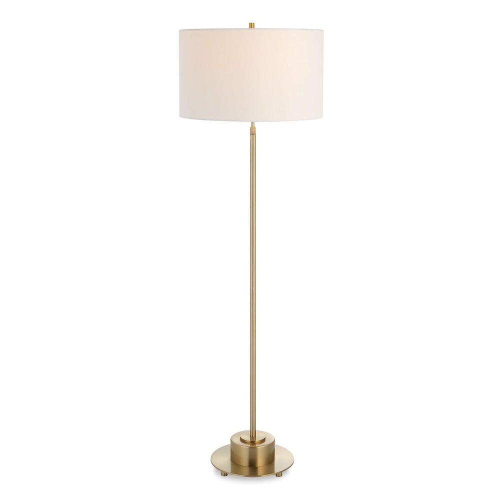 Uttermost Prominence Brass Floor Lamp