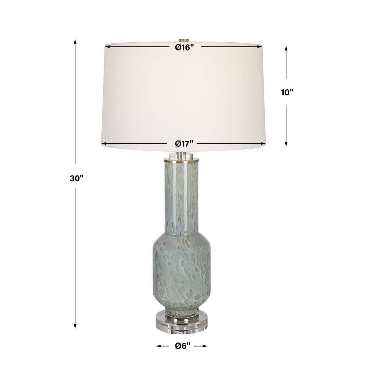 Uttermost Imperia Aqua Gray Table Lamp