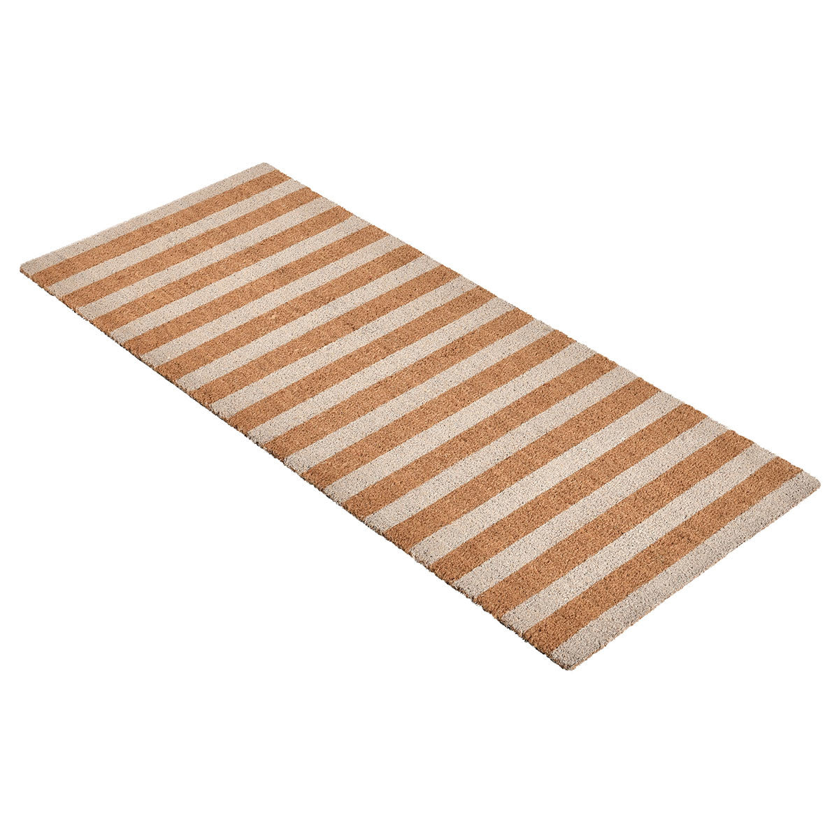 Striped Doormat 24x57 - Navy with Natural