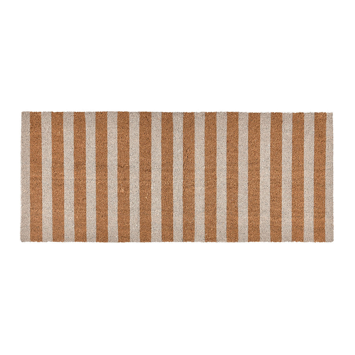 Striped Doormat 24x57 - Navy with Natural