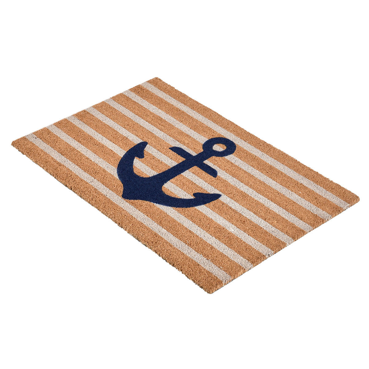 Anchors Away Doormat 24x36 - Navy with Natural