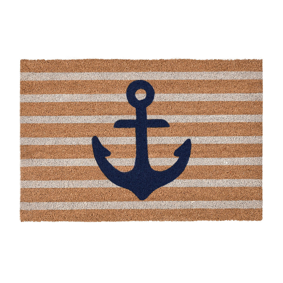 Anchors Away Doormat 24x36 - Navy with Natural