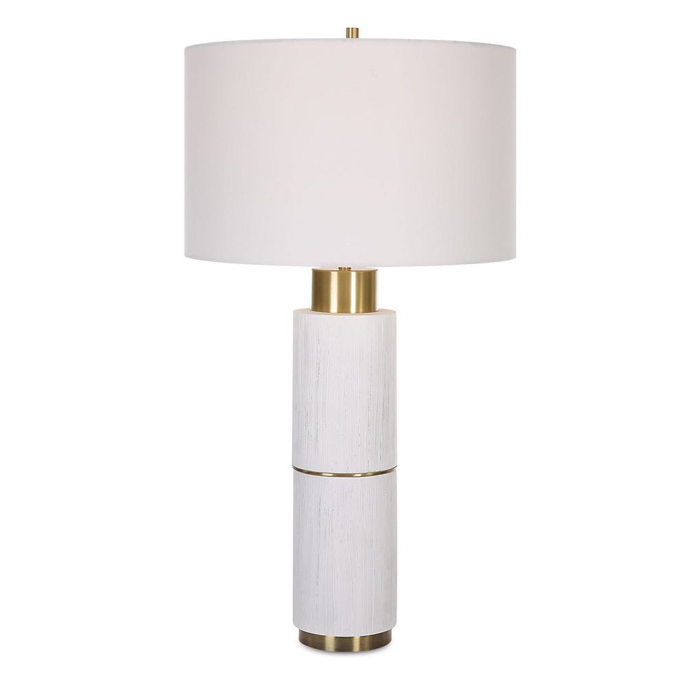 Uttermost Ruse Whitewashed Table Lamp