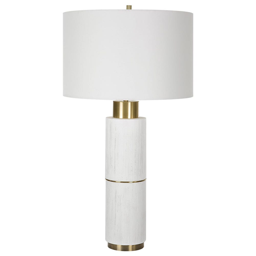 Uttermost Ruse Whitewashed Table Lamp