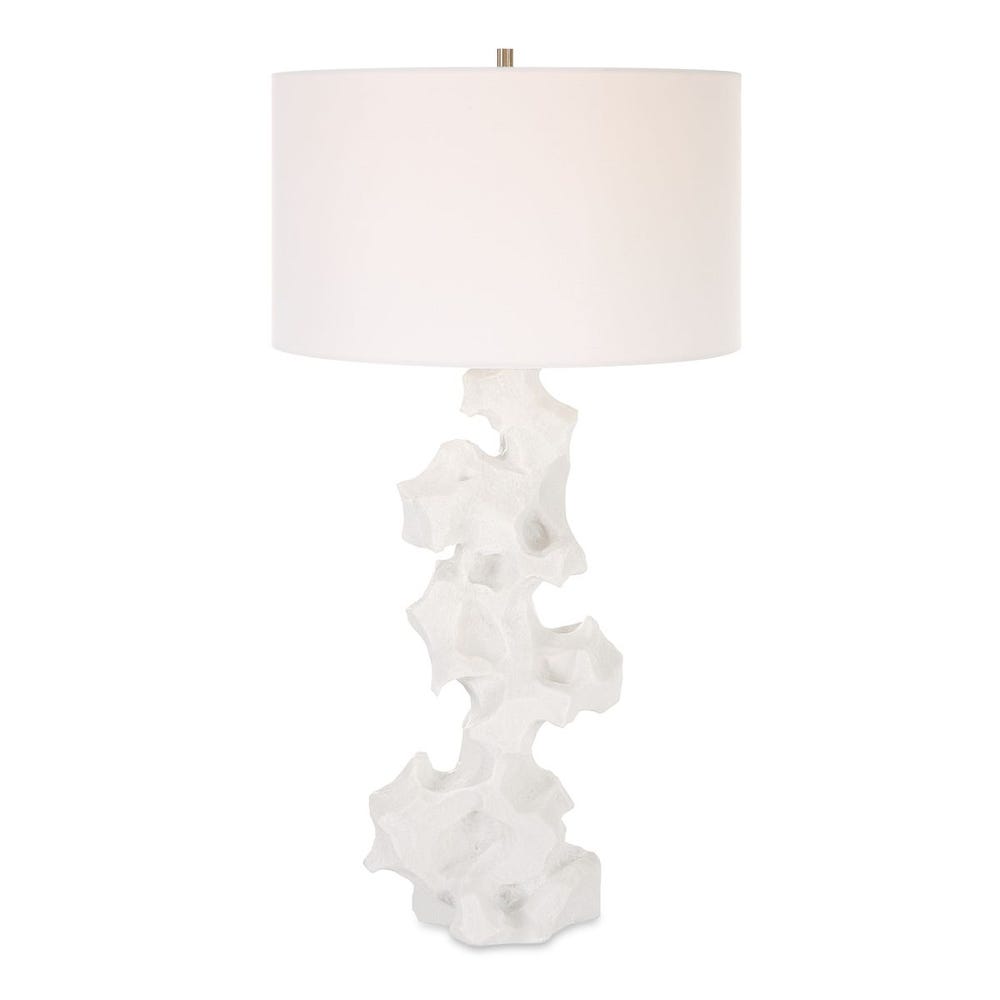 Uttermost Remnant White Marble Table Lamp