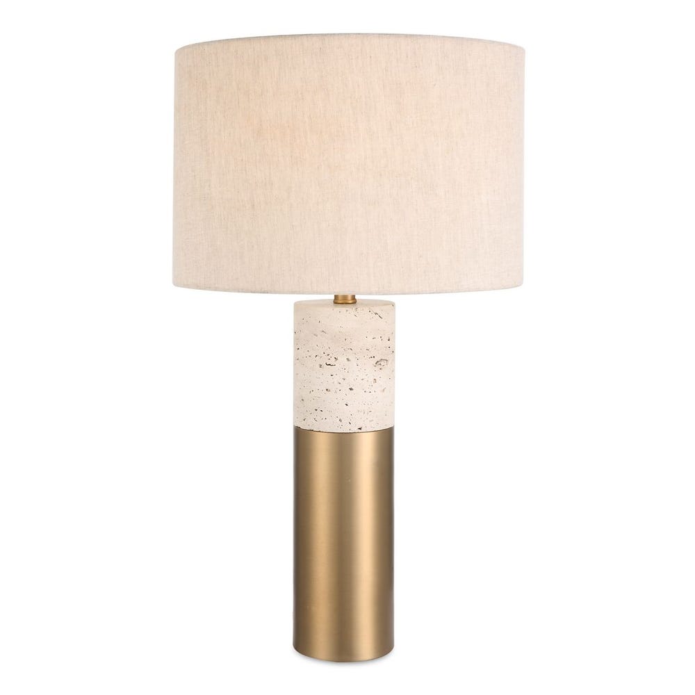 Uttermost Gravitas Elegant Brass & Stone Lamp