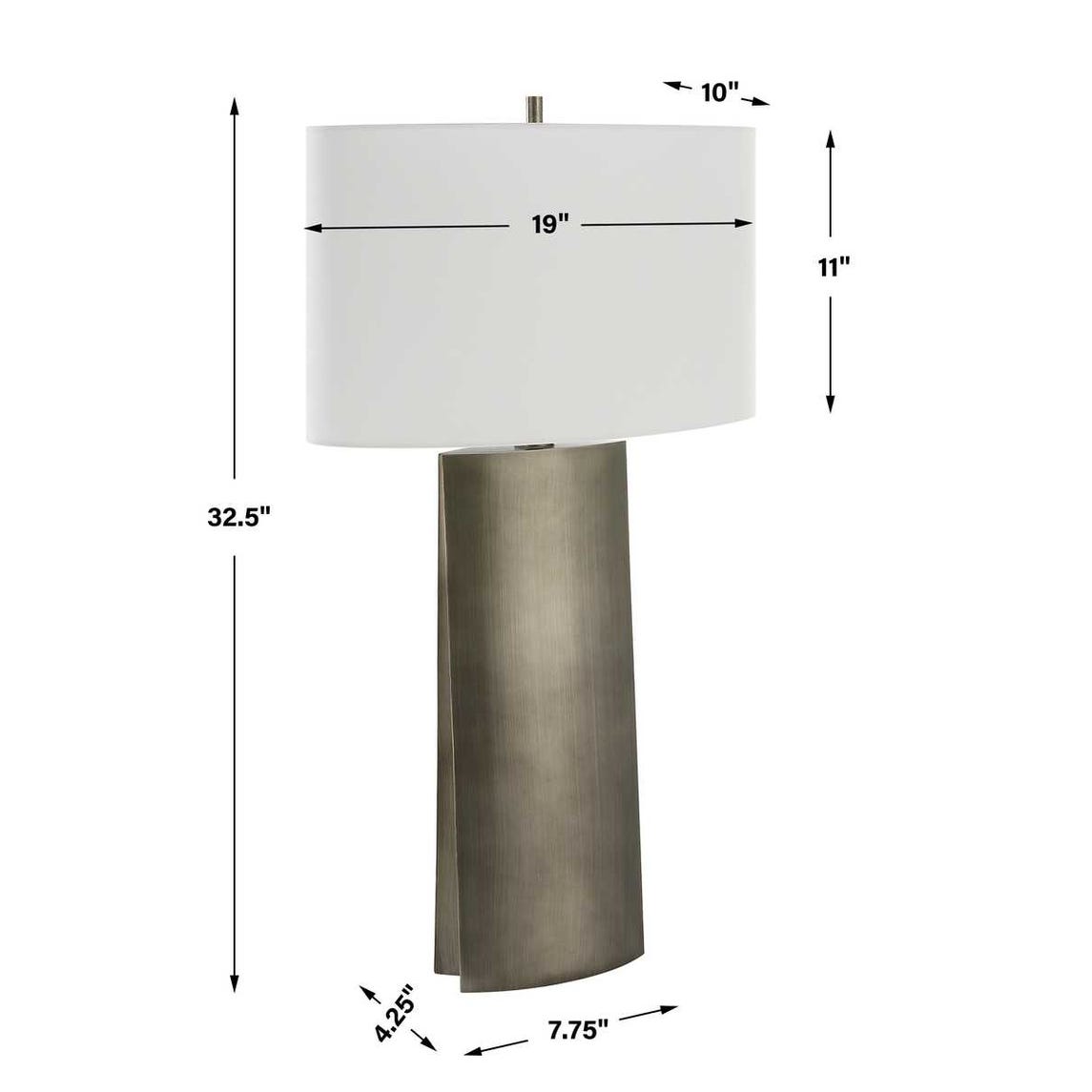 Uttermost V-Groove Modern Table Lamp