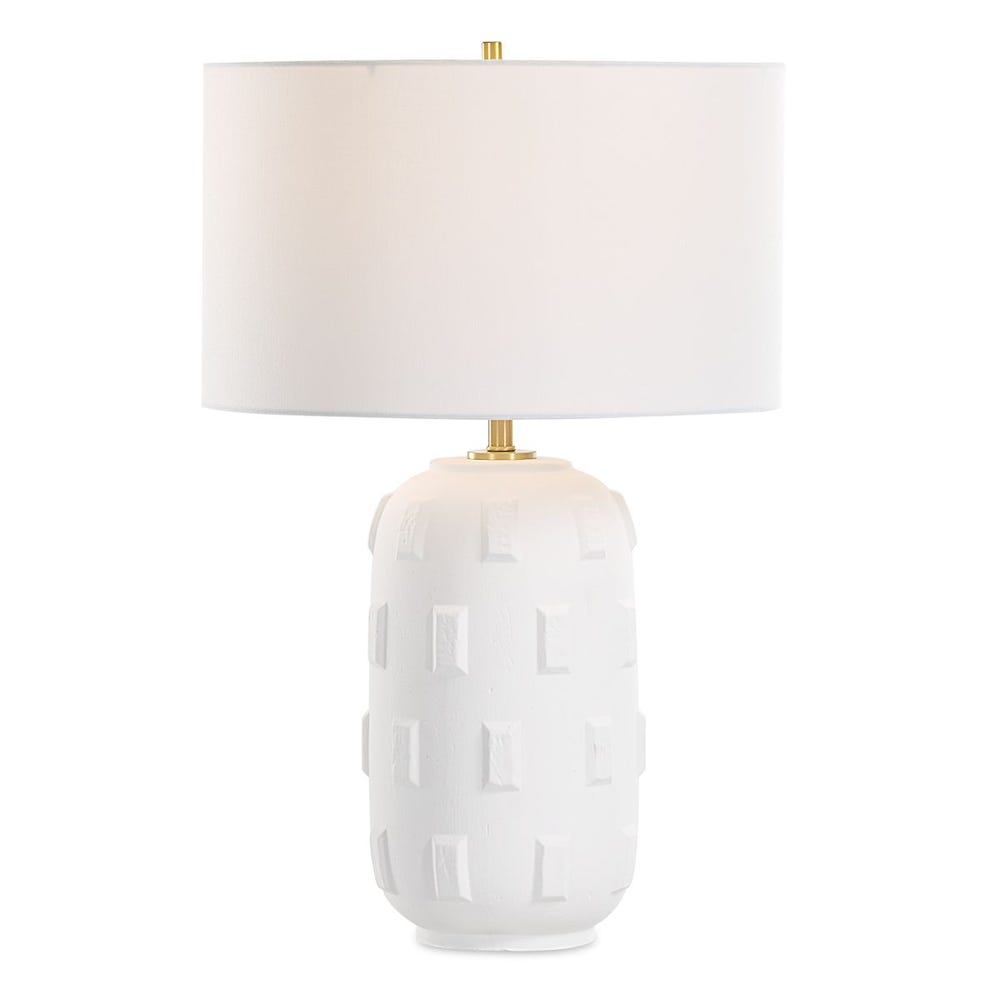 Uttermost Emerie Textured White Table Lamp