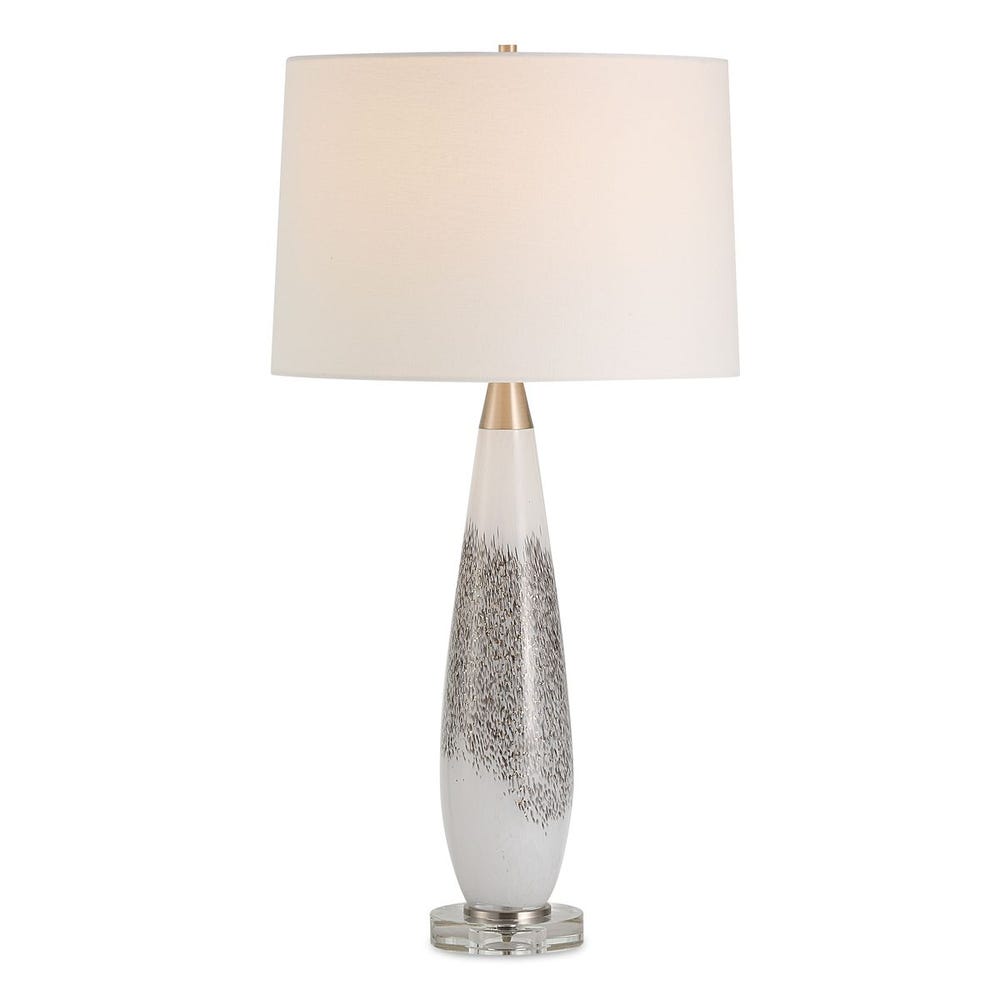 Uttermost Quinn White & Silver Table Lamp